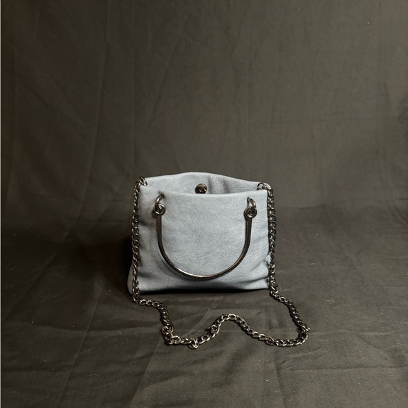 Handbags - Elegant Gray Chain Shoulder Bag
